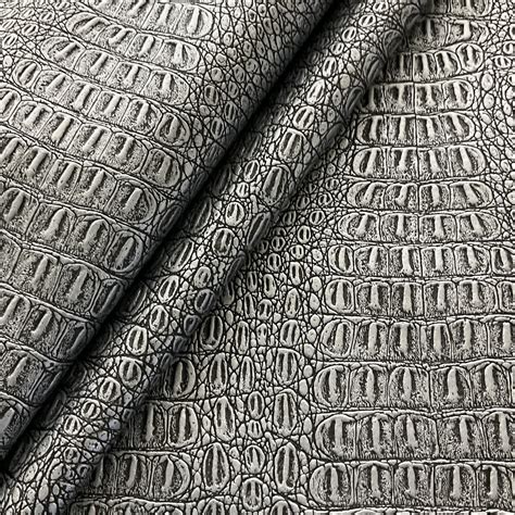 https www.fabric.com buy 0335032 faux-leather-gator-metallic-silver|Faux Leather Metallic Gator Sparkle Silver, Fabric by the Yard.